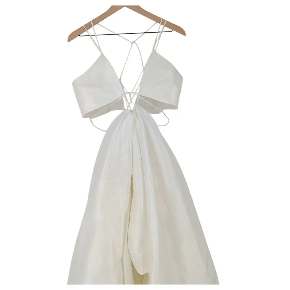 Helen O’Connor Super Nova Wedding Dress Silk Organza Open Back Bridal Gown NWT